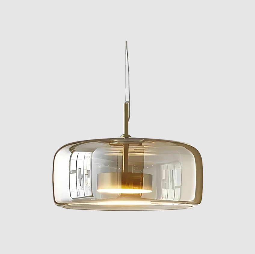 Trio de Hailie – Modern Glass and Metal Pendant Light Set