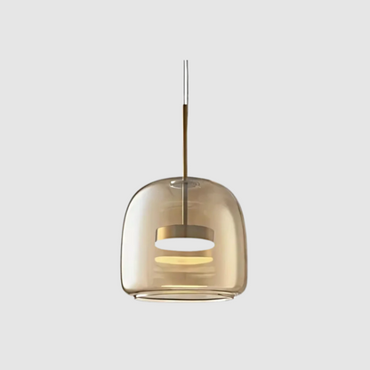 Trio de Hailie – Modern Glass and Metal Pendant Light Set