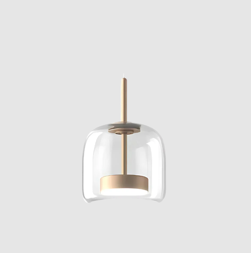 Trio de Hailie – Modern Glass and Metal Pendant Light Set