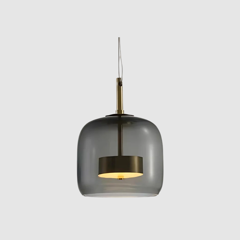 Trio de Hailie – Modern Glass and Metal Pendant Light Set