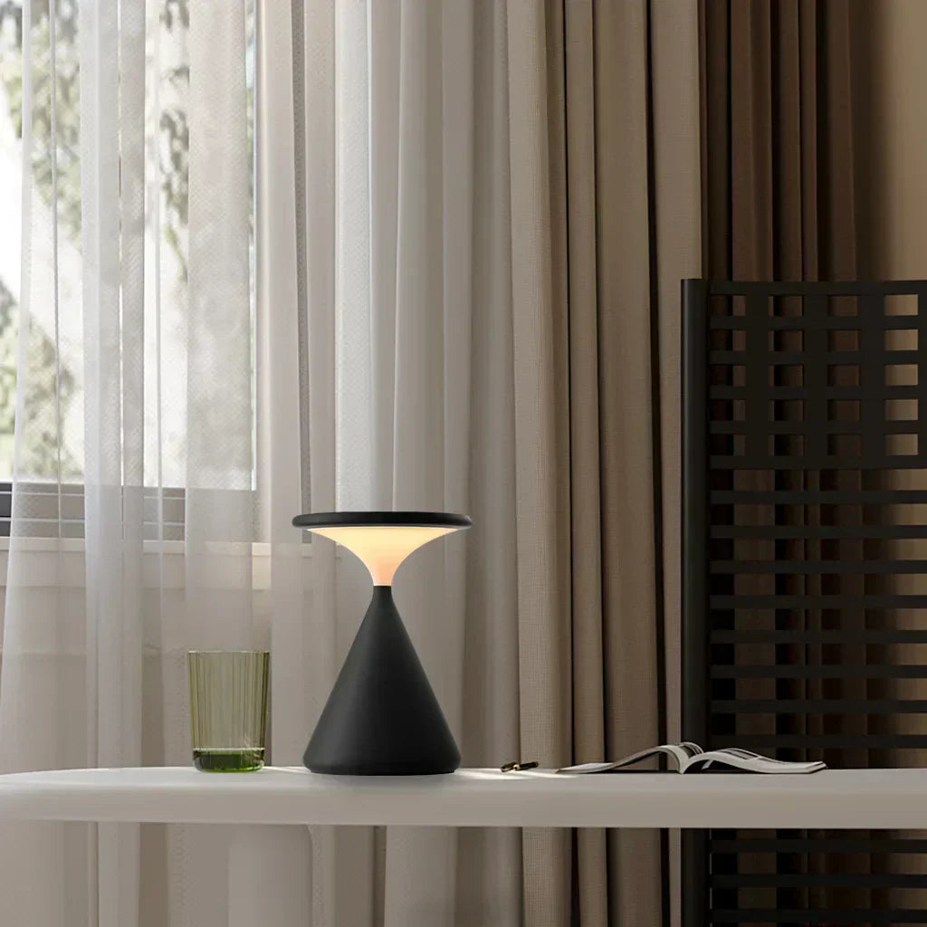 SableLume LED Hourglass Lamp – Elegant, Wireless & Dimmable Lighting