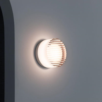 Modern Round LED Wall Light – Sleek Frosted Glass Design for Soft Ambience