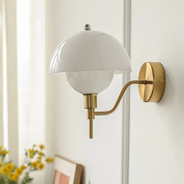 Cream Mushroom Hallway Wall Light – A Touch of Nature-Inspired Elegance