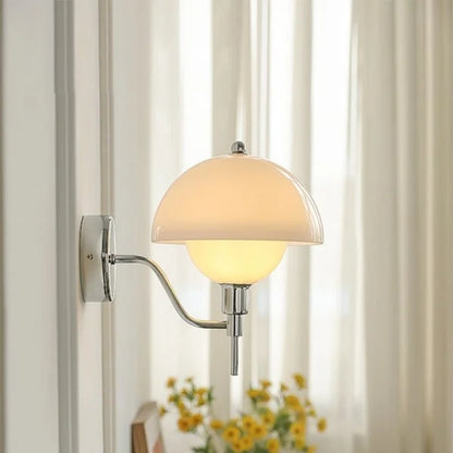 Cream Mushroom Hallway Wall Light – A Touch of Nature-Inspired Elegance