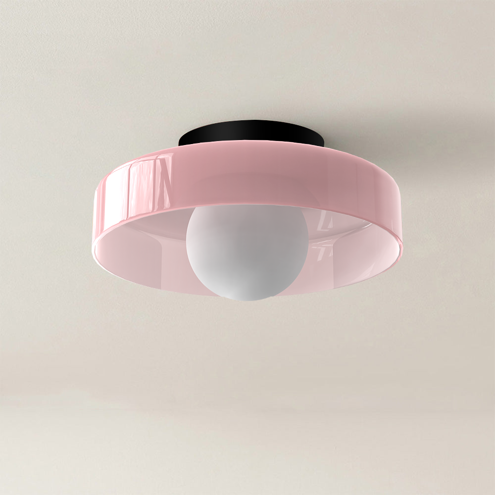 Modern Round Glass Ceiling Light – Elegant & Minimalist Design