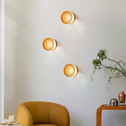 Modern Round LED Wall Light – Sleek Frosted Glass Design for Soft Ambience