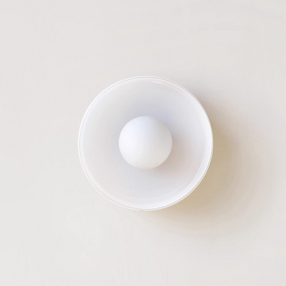 Modern Round Glass Ceiling Light – Elegant & Minimalist Design