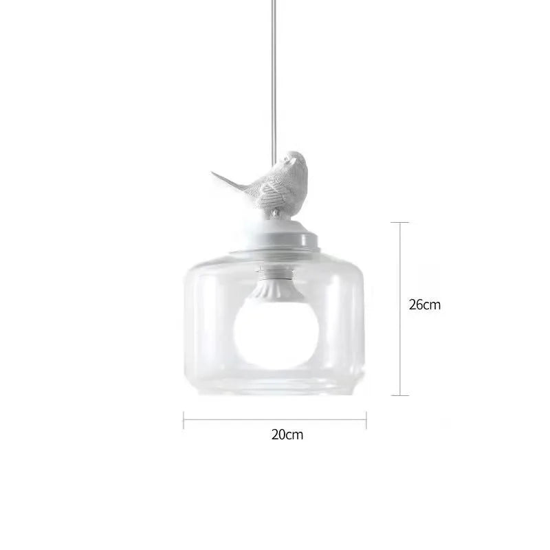 Bird-Inspired Pendant Light – Whimsical Elegance with Warm Illumination