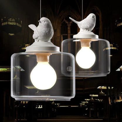 Bird-Inspired Pendant Light – Whimsical Elegance with Warm Illumination