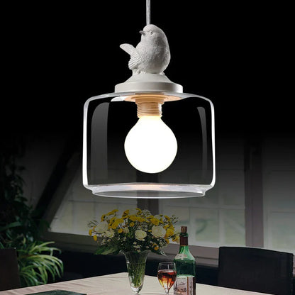 Bird-Inspired Pendant Light – Whimsical Elegance with Warm Illumination