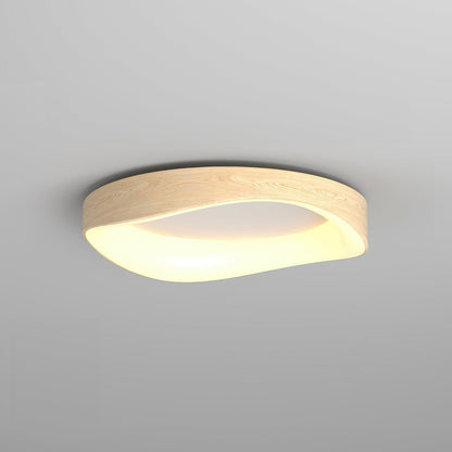 Nordic Wood Grain Ceiling Light – Elegant & Energy-Efficient LED Illumination