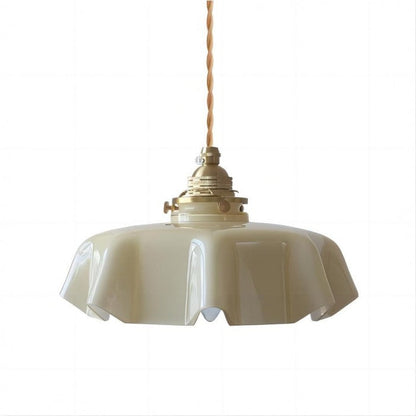 Floral Retro Glass Pendant Light – Vintage Elegance with Timeless Charm