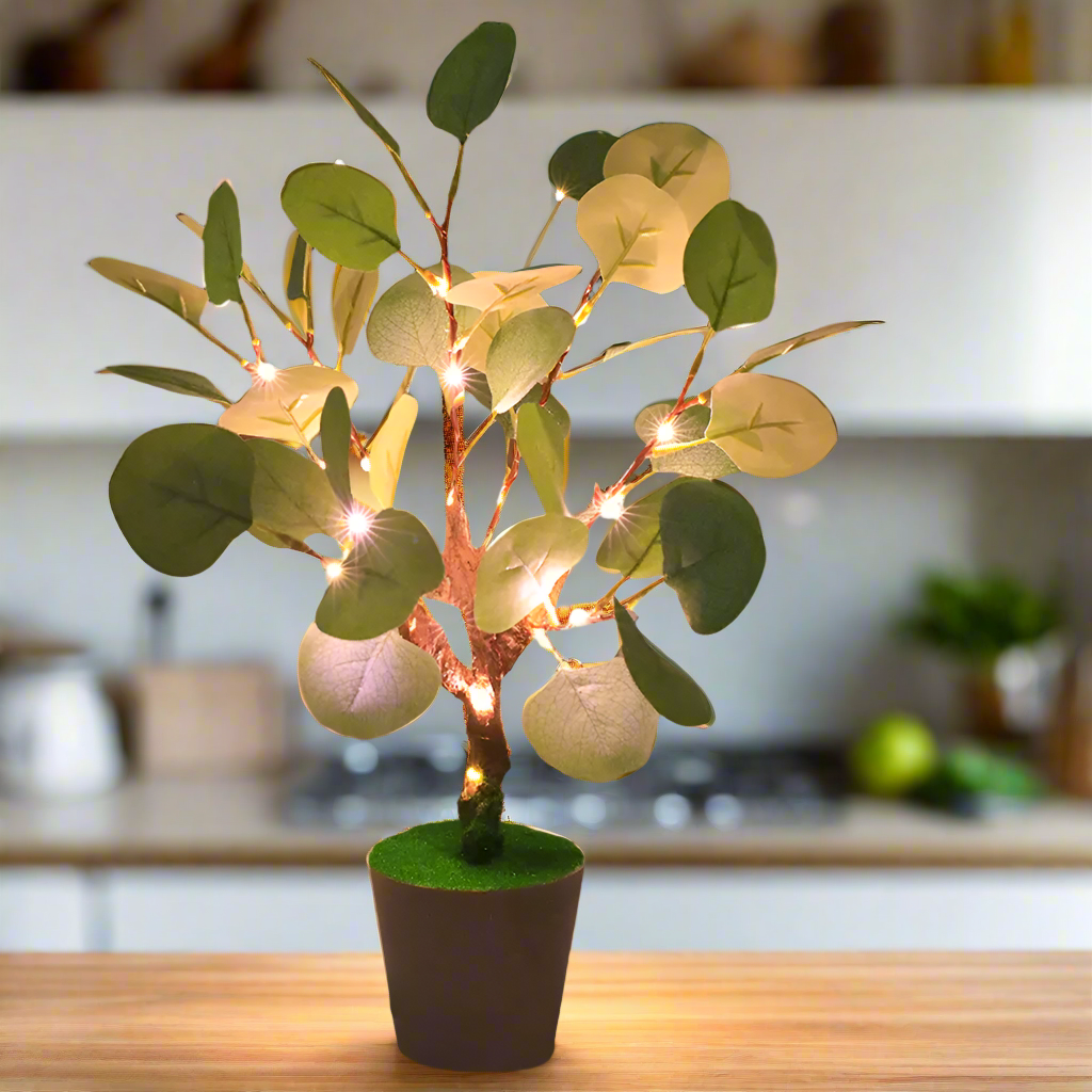 Christmas Branch LED Night Light – Warm White USB-Powered Decorative Lamp