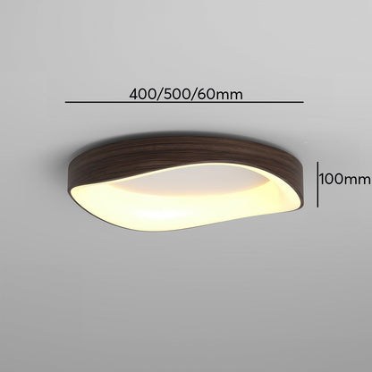 Nordic Wood Grain Ceiling Light – Elegant & Energy-Efficient LED Illumination